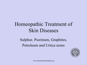Skin_disorders - Faculty of Homeopathy