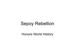 Sepoy Rebellion - Spokane Public Schools