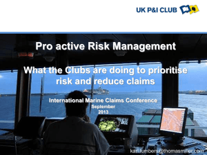Claims Risk Profile - IMCC - International Marine Claims Conference