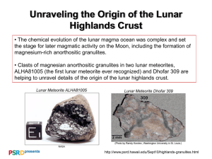 Unraveling the Origin of the Lunar Highlands Crust