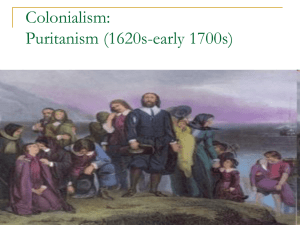 Colonialism Puritanism