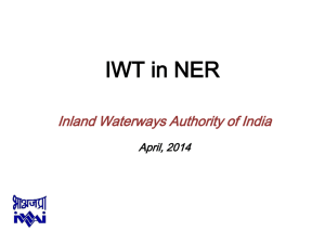 Inland Water Transport in NER, April 2014