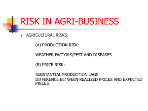 AGRICULTURE PRICE POLICY