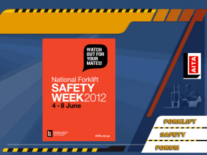AITA Forklift Safety Week 2012 Presentations