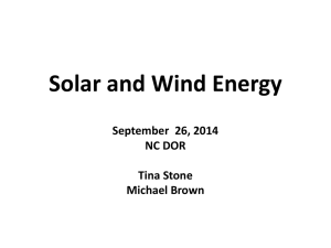Brown & Stone - Current Issues With Solar and Wind Power Properties