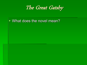 The Great Gatsby Literary Elements