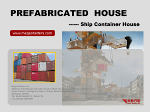 Ship Container House - STRIMEX GROUP Czechoslovakia