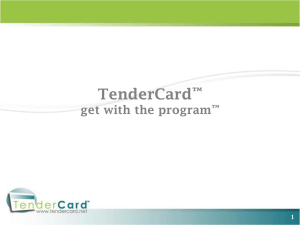 TenderCard Merchant Presentation ppt