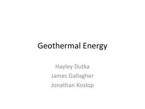 Geothermal Electricty