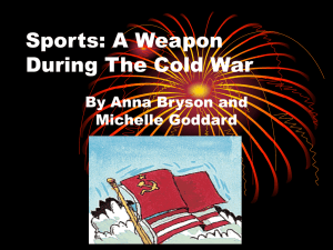 Sports in the Cold War 3rd