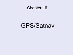 Chapter 16 GPS Satnav