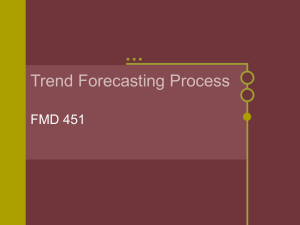 Trend Forecasting Process