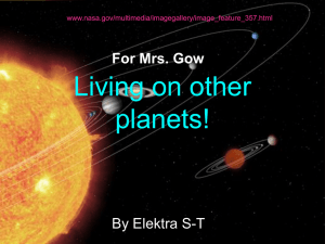 Living on other planets!