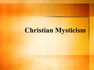 Christian Mysticism and Reality