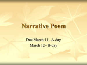 Narrative Poem for Students
