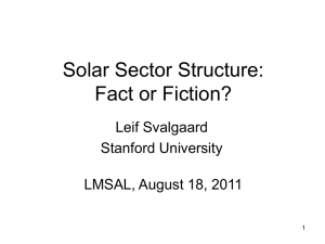 Solar Sector Structure: Fact or Fiction?