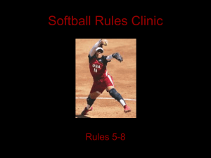 Softball Rules Clinic
