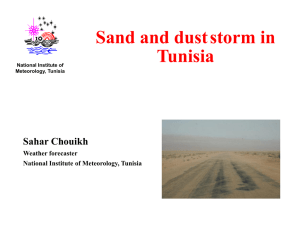 Sand and Dust Storm in Tunisia