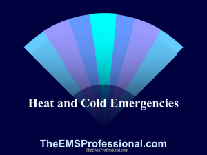 Heat and Cold Emergencies