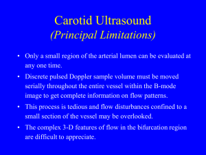 carotid ultrsound principle limitations