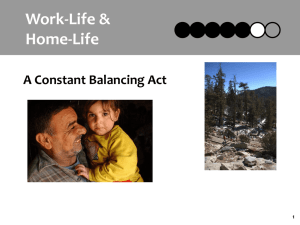 Balancing Work and Life - Designing The Age Friendly Workplace