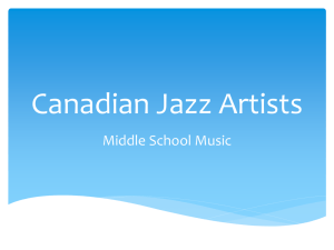 Canadian Jazz Artists