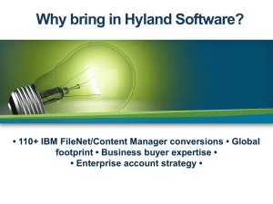 Hyland Software Corporate PowerPoint