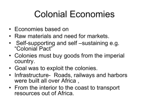 Colonial Economies