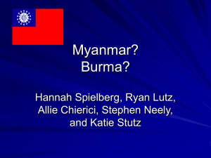 Myanmar? Burma? - World Affairs Council of Houston