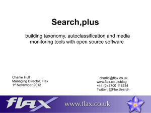 Search,plus - building taxonomy, autoclassification and