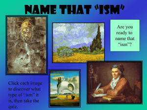 Name that "ism"