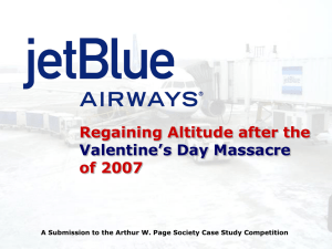 JetBlue Takes Off - Arthur W. Page Society