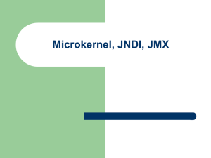 JBOSS - MicroKernel, JNDI and JMX