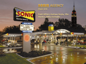 Sonic Media Plan BAMM Agency