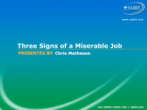 3 Signs of a Miserable Job