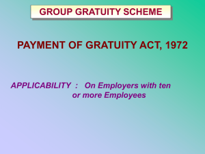 gratuity schemes - Insure And Invest