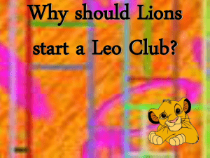 LEO CLUB! - Lions Clubs Australia