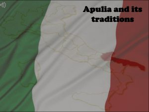 Here is a ppt presentation of South Puglia