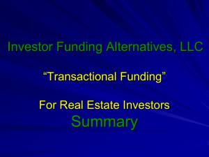 Investor Funding Alternatives, LLC