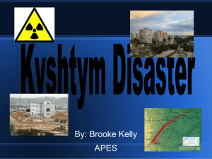 What was the Kyshtym Disaster?