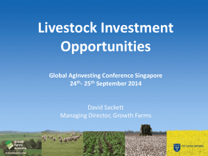 Livestock Investment Opportunities, Global AgInvesting Conference
