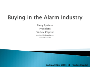 Buying in the Alarm Industry