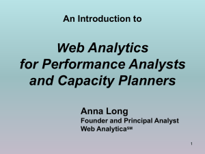 Web Analytics Presentation