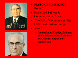 Brezhnev Problems - BTHS World History