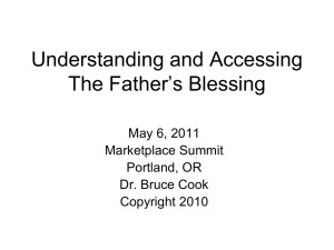 The Father`s Blessing