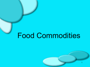 Food Commodities - Food and Nutrition @ JVS