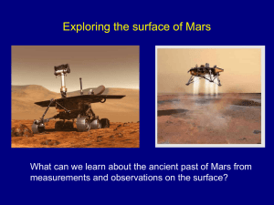 22: 12 Mar: Exploring the Surface of Mars