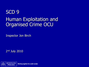 Human Exploitation and Organised Crime OCU