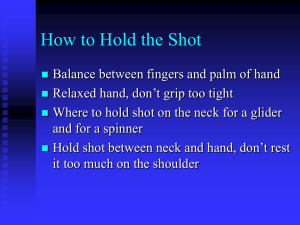 How to hold the Shot