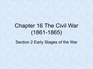 Chapter 16 Section 2 Early Stages of the War PowerPoint